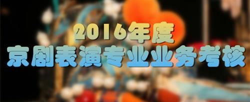 我要看原来操逼国家京剧院2016年度京剧表演专业业务考...